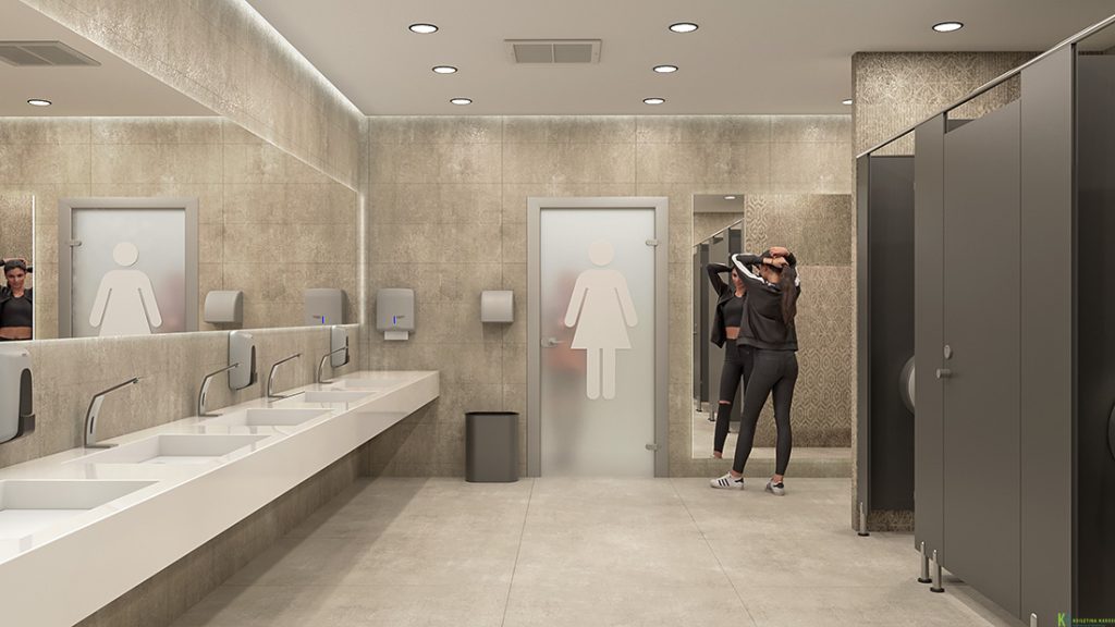 Bagno pubblico di un autogrill